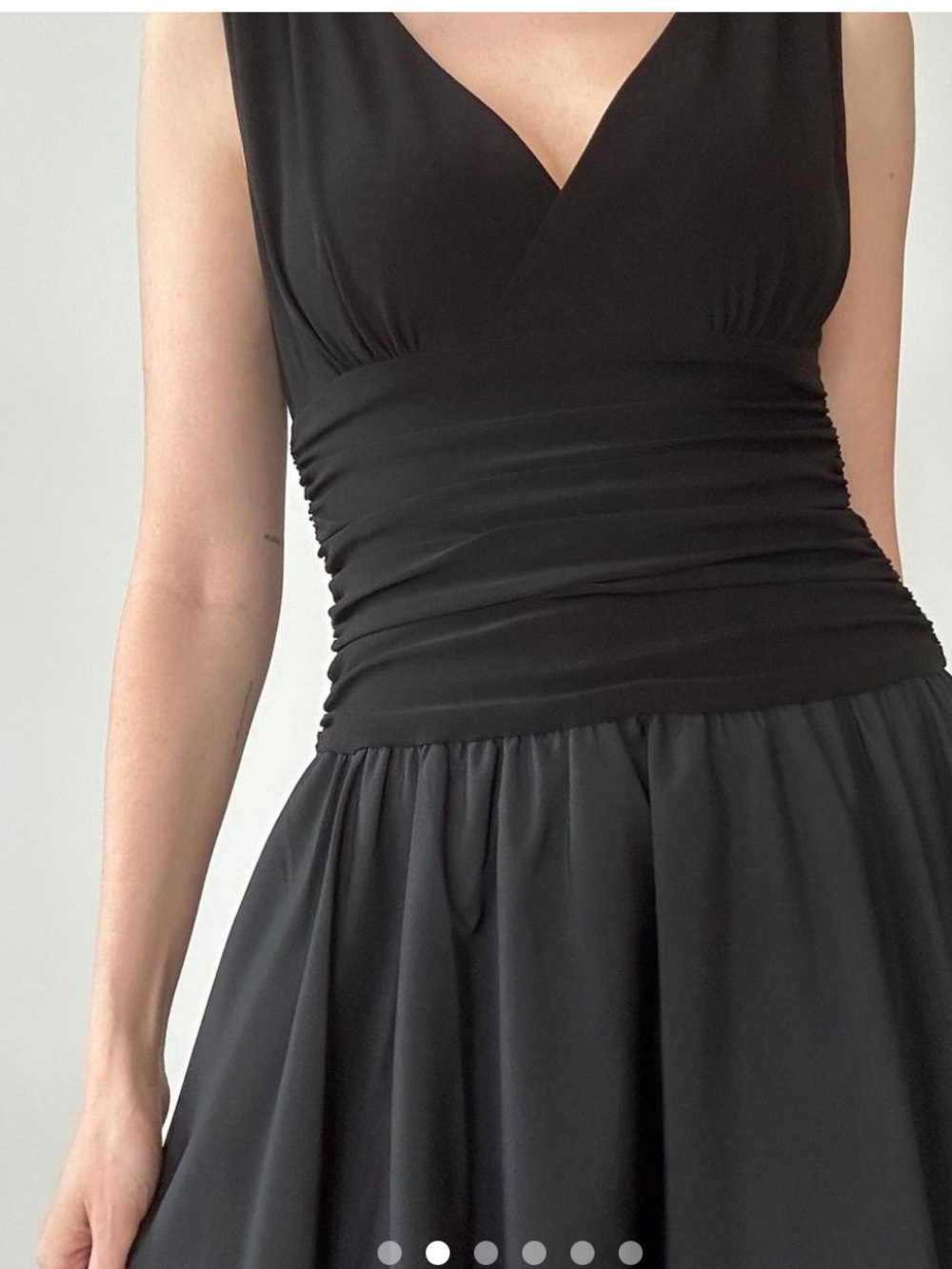 Jessica Howard Vintage Black Sleeveless Fit and Flare Midi Dress, size 8